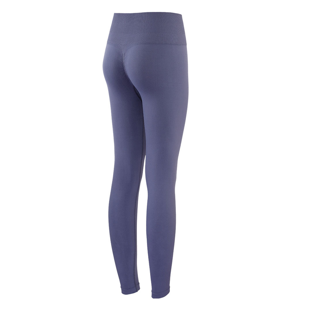 Legging uni taille haute rehaussant les hanches