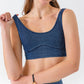 Soutien-gorge de yoga en jean extensible