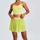 Running quick dry tennis skirt set