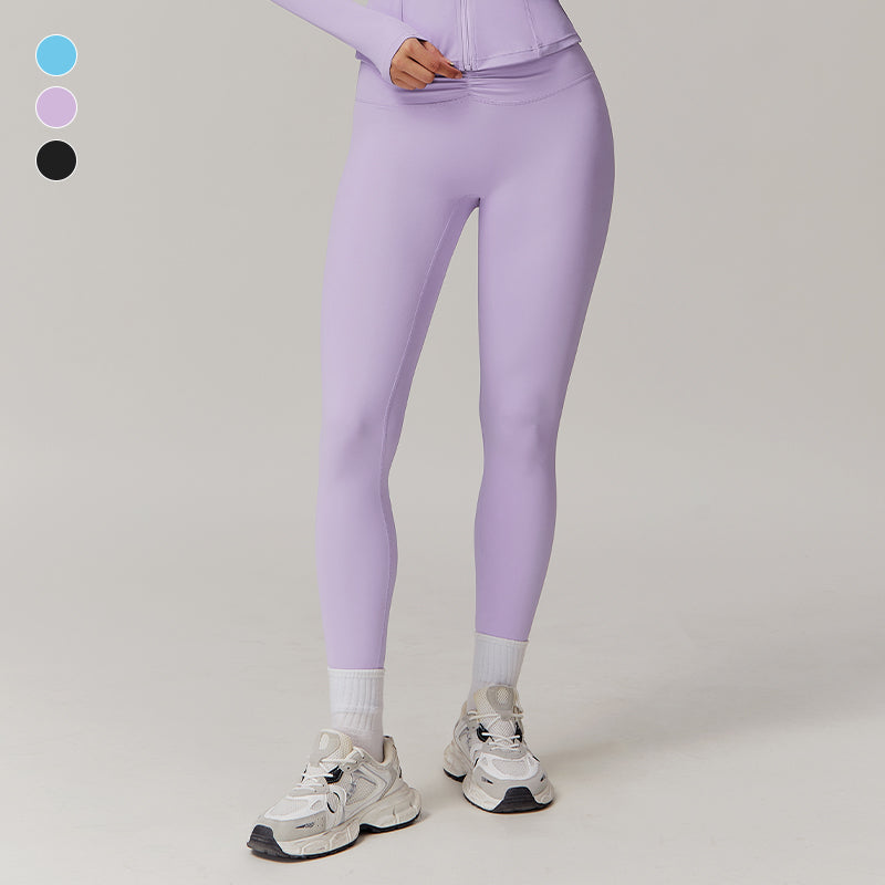 High-waisted hip-lifting leggings