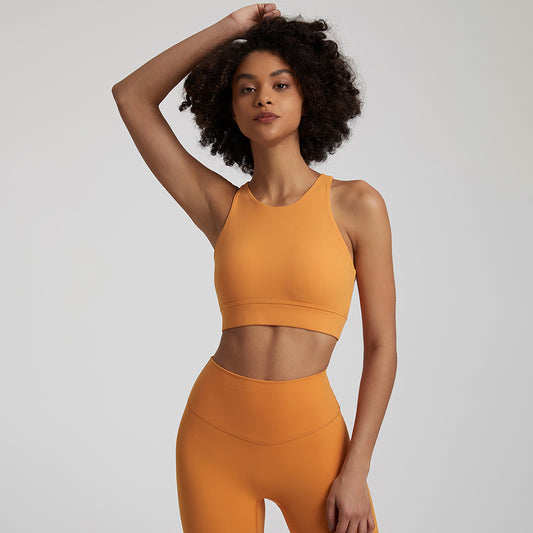 Soutien-gorge de sport de yoga à boucle solide