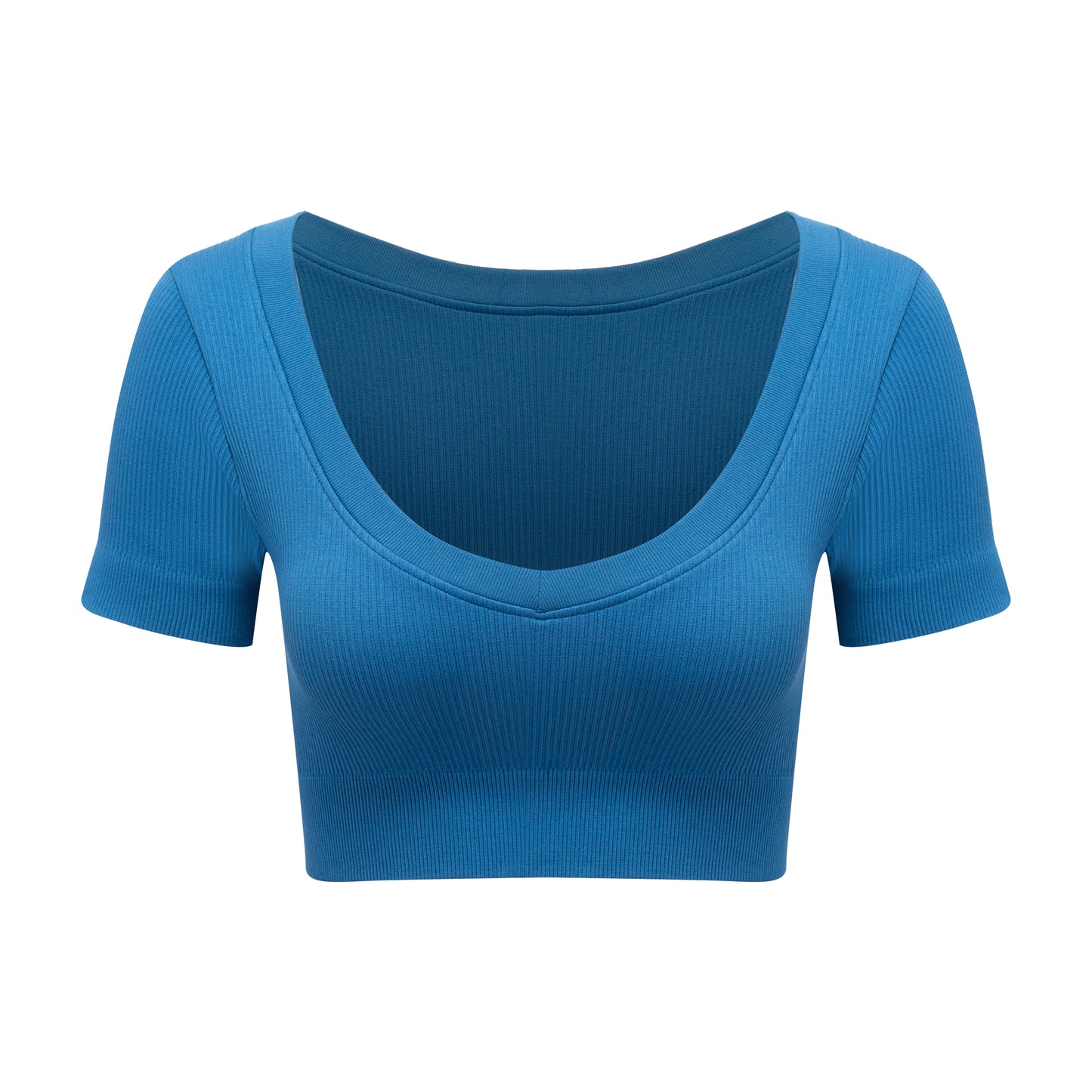 Seamless knitted sports short-sleeved T-shirt