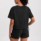 Breathable Drawstring Short-sleeved Sports Yoga T-shirts