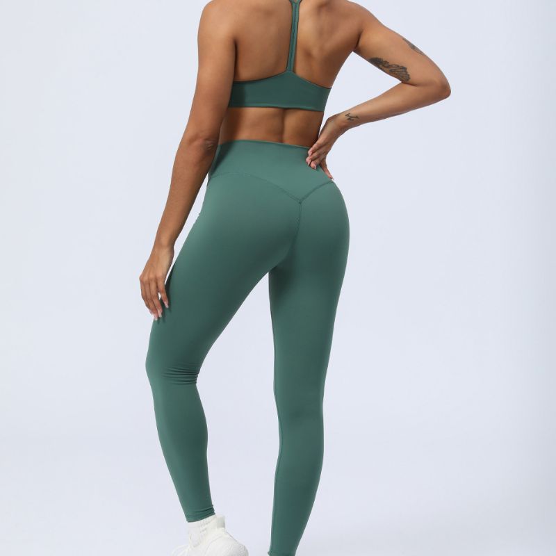 Y-shaped beautiful back yoga clothing set