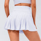 Ultra-Soft High-Waisted Built-In Shorts Pleated Skirts