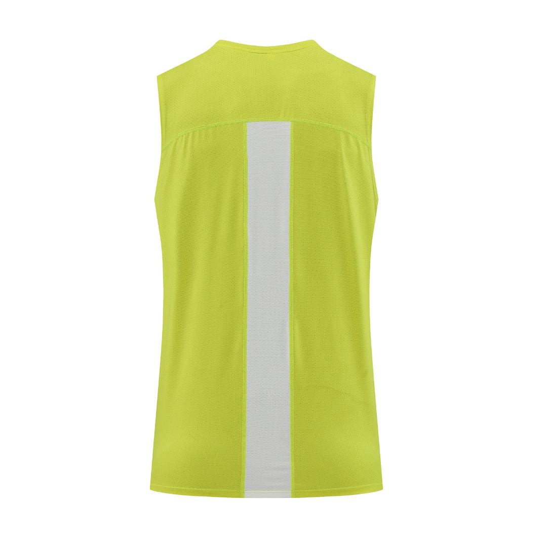 Solid color sleeveless breathable sports tank top