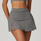 Ultra-soft Breathable High Waist Slit Sports Mini Skirts