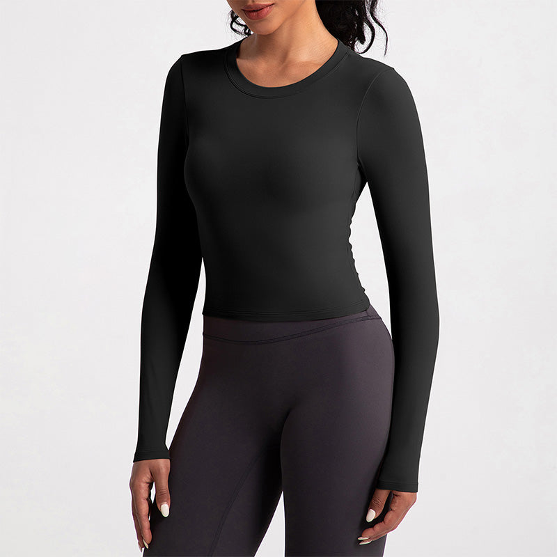 Nude Backless Sliming Long Sleeve Yoga Top