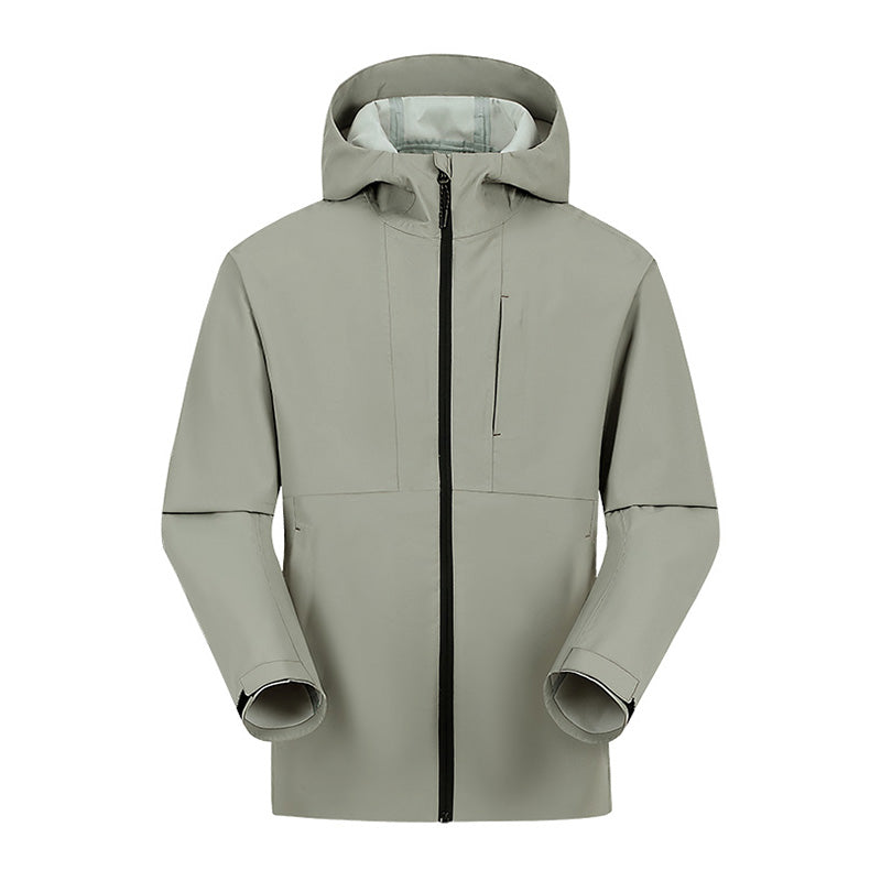 Couple Style Outdoor Hooded Zipper Front Jacket