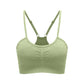 Seamless thin strap sports bra