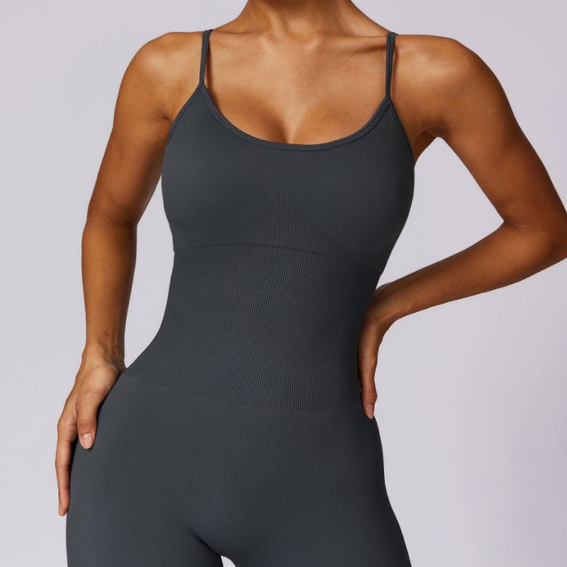 Shoulder straps Quick-drying fitness jumpsuits