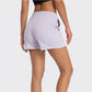 Side pockets stretch loose sports shorts