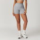 Seamless hip lift high waist fitness sport shorts