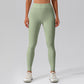 High waist skinny solid color leggings