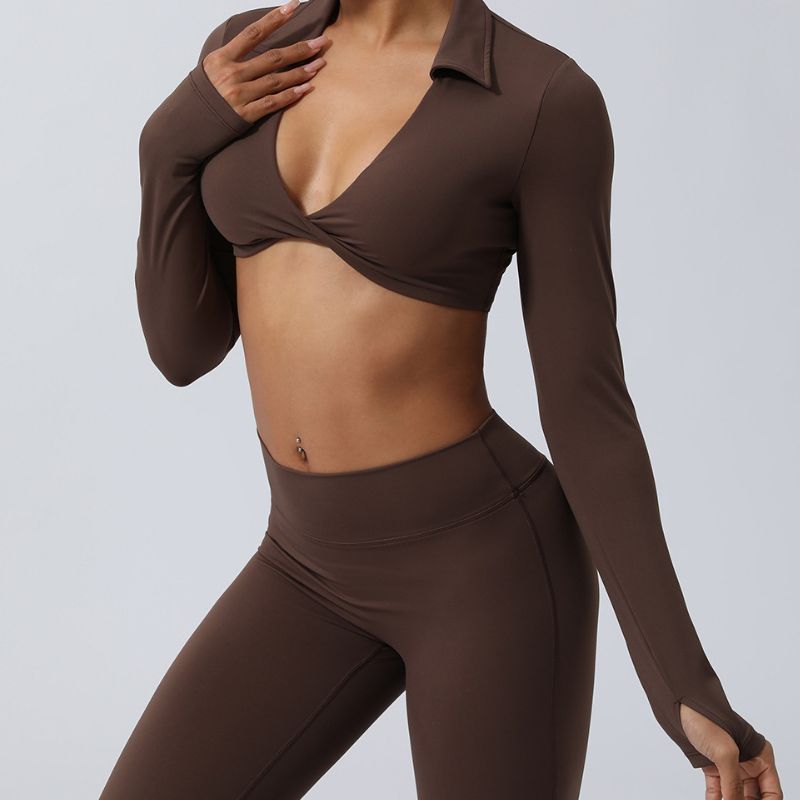 Nude quick-drying fitness yoga clothing set
