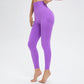 Solid color hip lift high waist sports yoga leggings