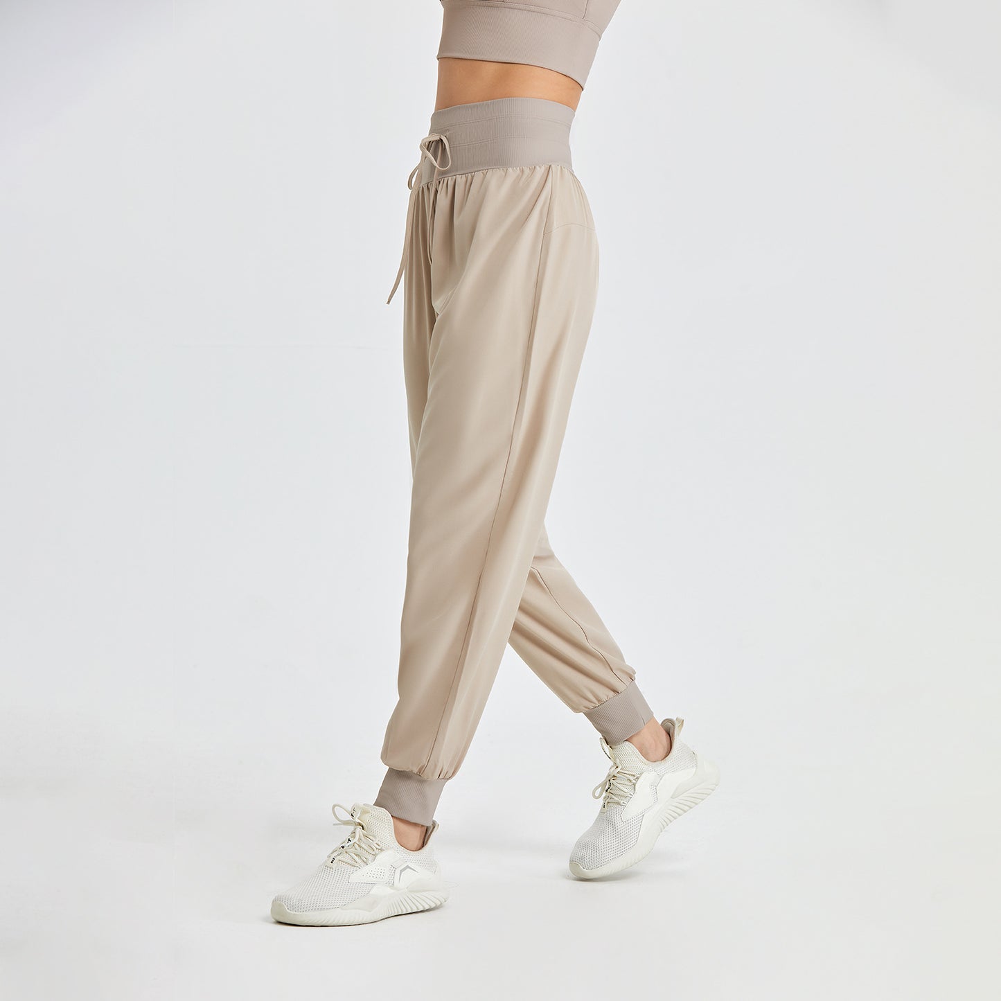 High waist drawstring jogger