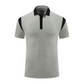 Outdoor Fitness Quick Drying Splicing Sports Short Sleeved Polo