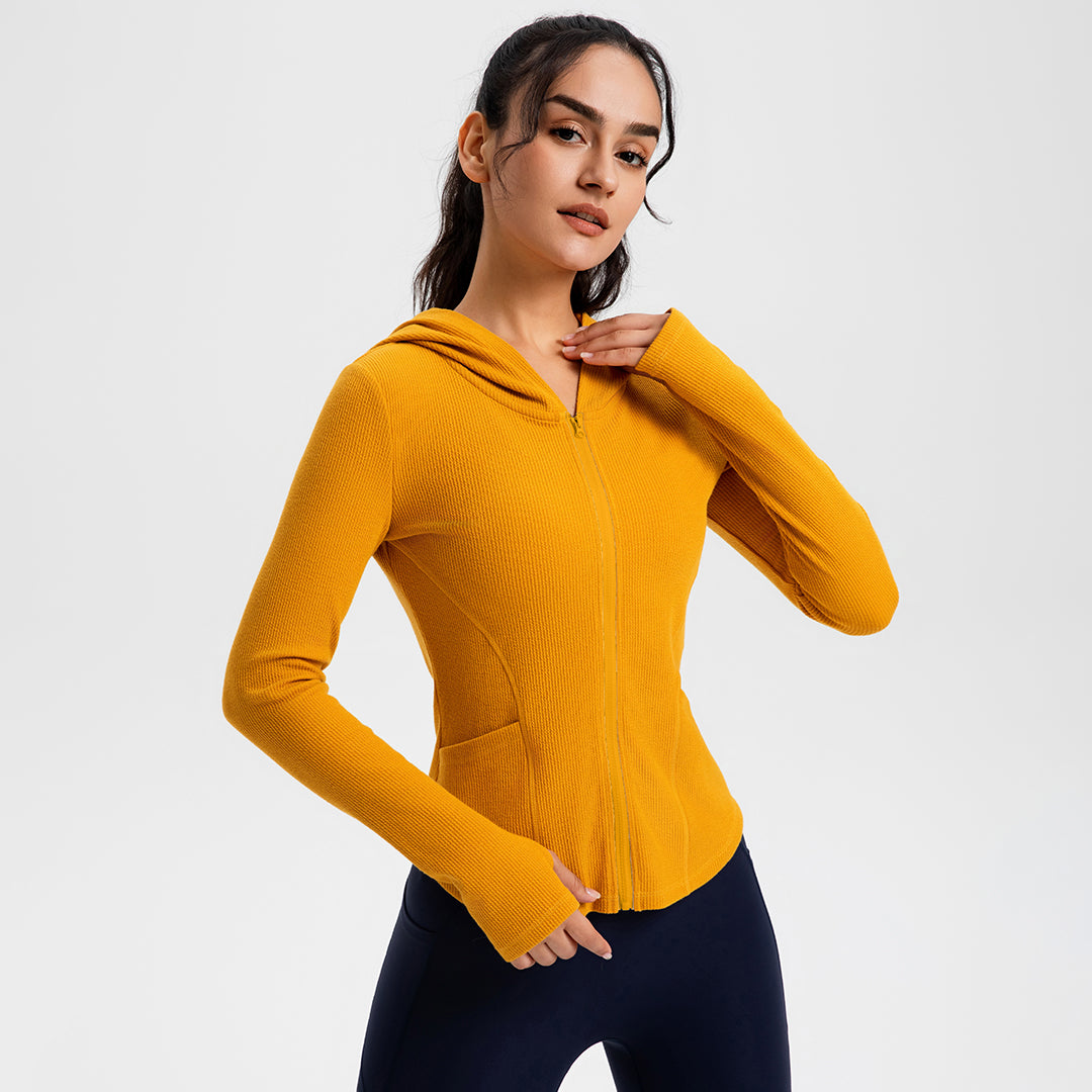 Veste de yoga à manches longues à séchage rapide