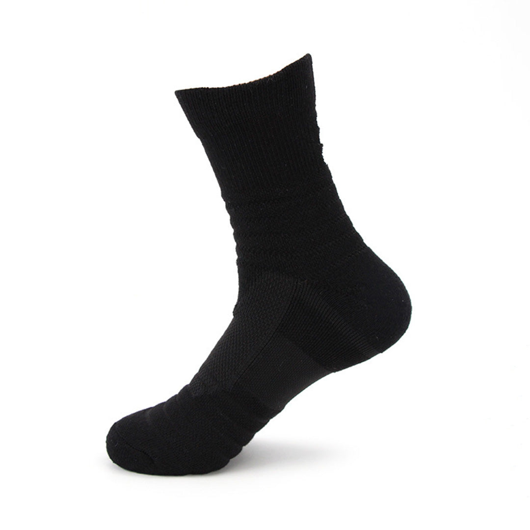 Mid Calf Sports Badminton Running Outdoor Non-Slip Basketball Socks