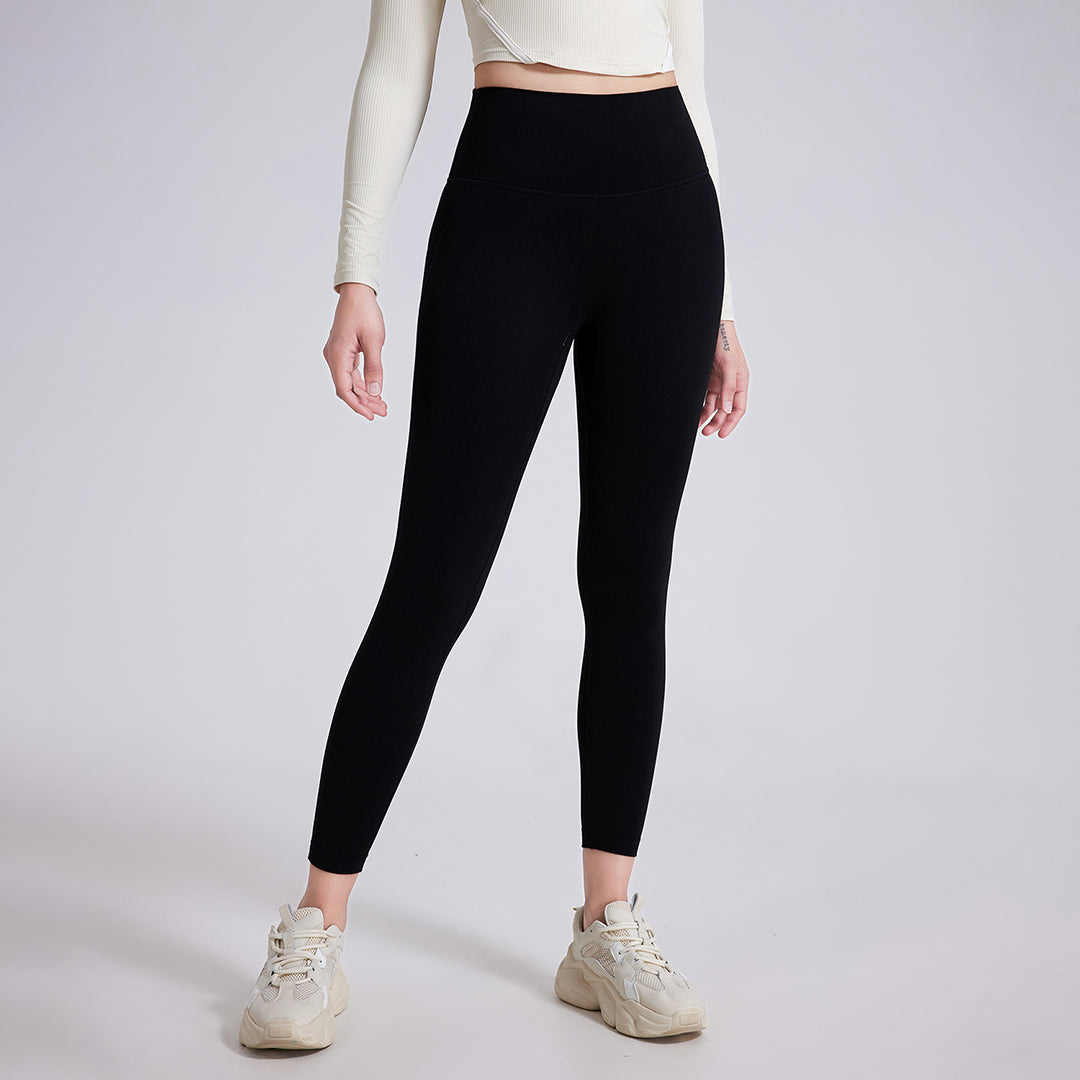 High-waisted hip-lifting fitness athletic leggings