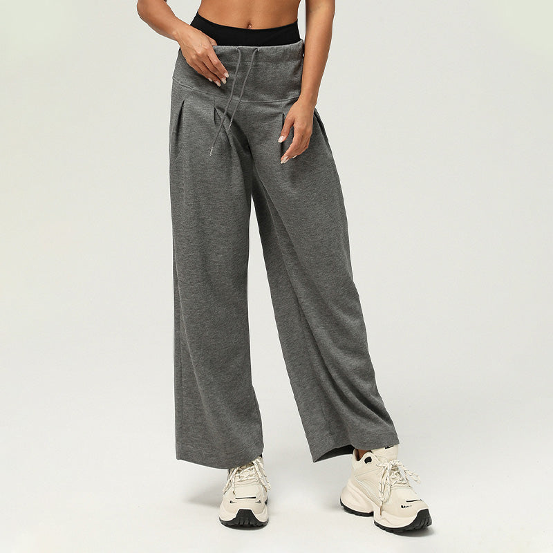 High waist drawstring athleisure Pants