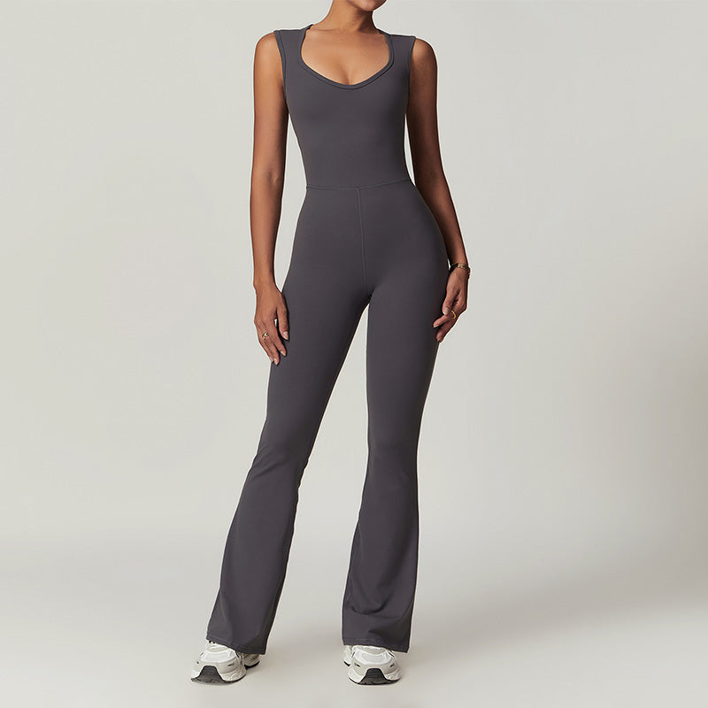 Sports one-piece tight casual fitness jumpsuits