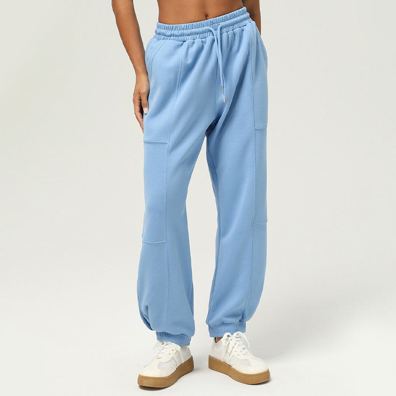 Autumn and winter sports loose Elastic Leg Sweatpants