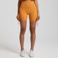 Solid bottom drawstring sports shorts