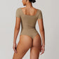 Quick-Dry Short Sleeve Thong Bodysuits