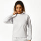 Solid color hooded sweatshirt Top