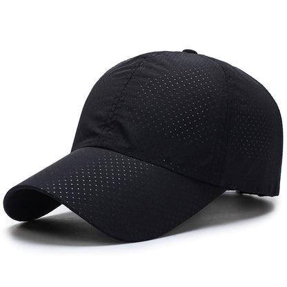 Hat Tennis Baseball Cap Sun Protection Visor Mesh Breathable Peaked Cap