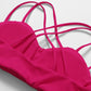 Brushed tight cross back sports bra and pants suit