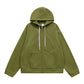 Zippered hooded sweatshirt