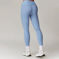 High waisted tight fitting spliced yoga leggings