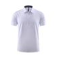 Men's solid color breathable sports polo shirt