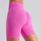 Seamless high rise running yoga shorts