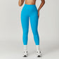 Brushed high-waisted hip-lifting yoga leggings