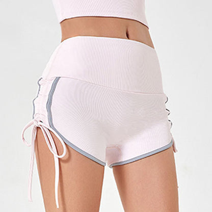 Drawstring Contrasting Sports Shorts