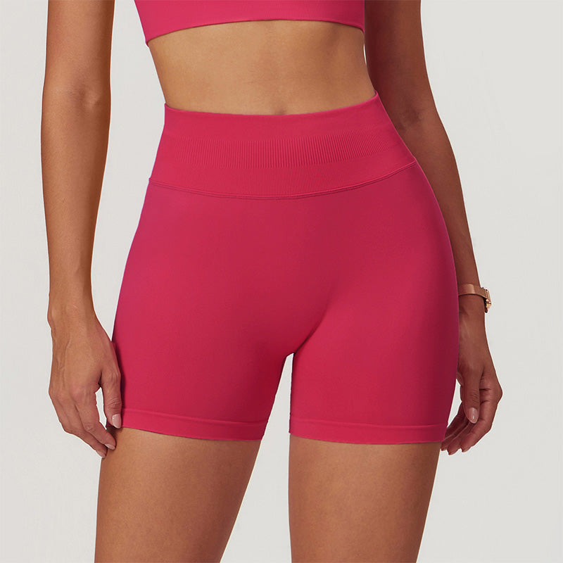 Seamless Quick-Dry High-Waisted Sport Shorts