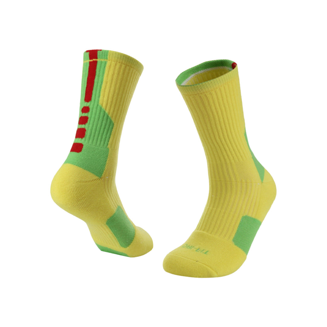 Mid-Calf Sweat-Absorbent Basketball Socks