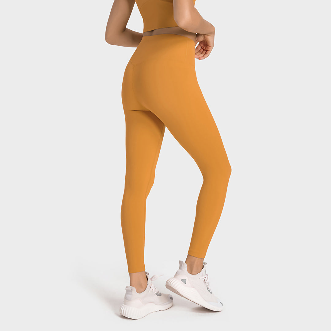Solid color high stretch sports leggings