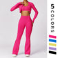 Fitness sports tops & pants & bra 3 piece sets