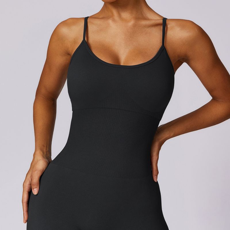 Shoulder straps Quick-drying fitness jumpsuits