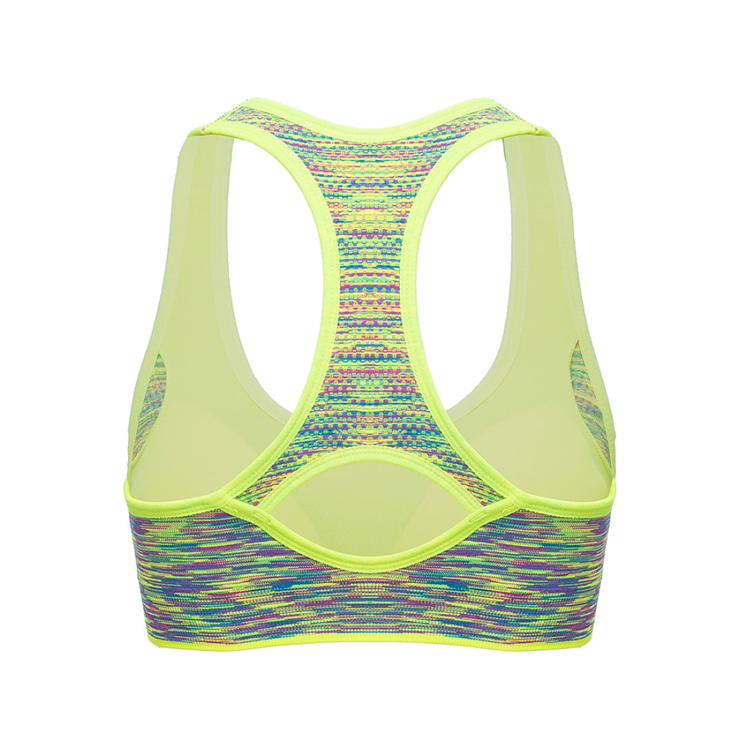 soutien-gorge de sport teint en color block