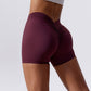 Solid color hip lift shorts