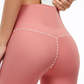 High-waisted nude fitness trousers