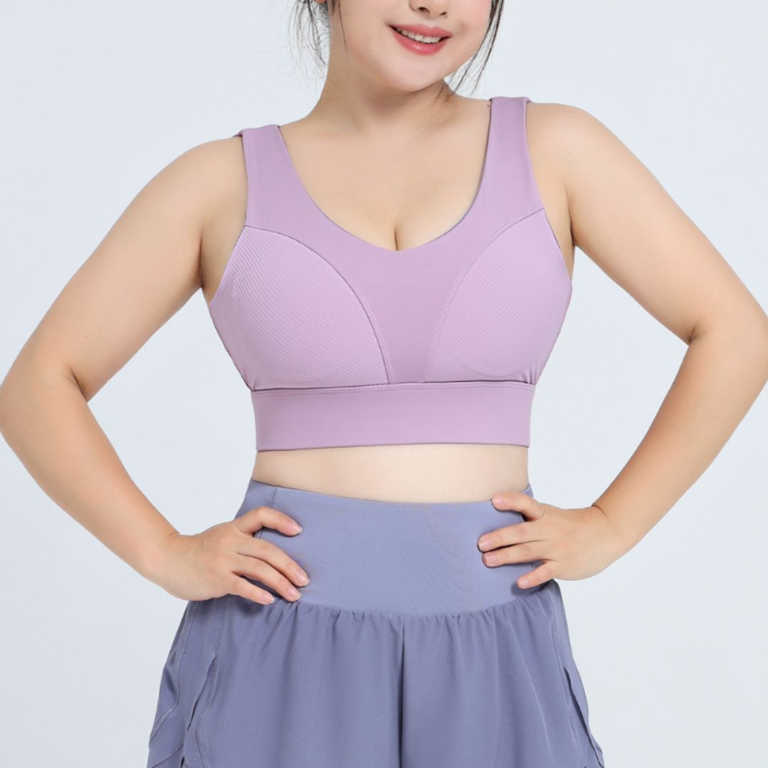 Plus-size straps sports bra