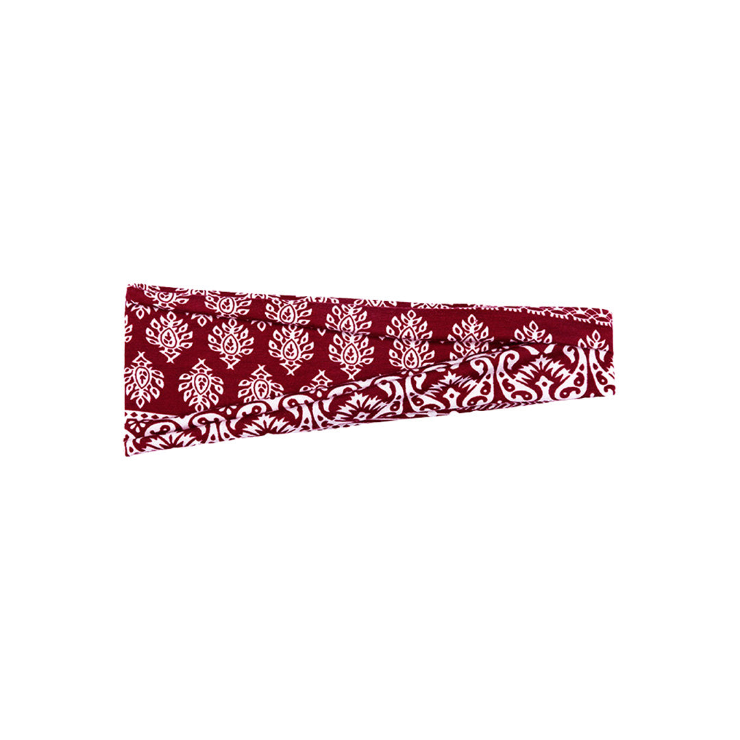 Wide Edged Printed Yoga Headscarf