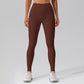 High waist skinny solid color leggings